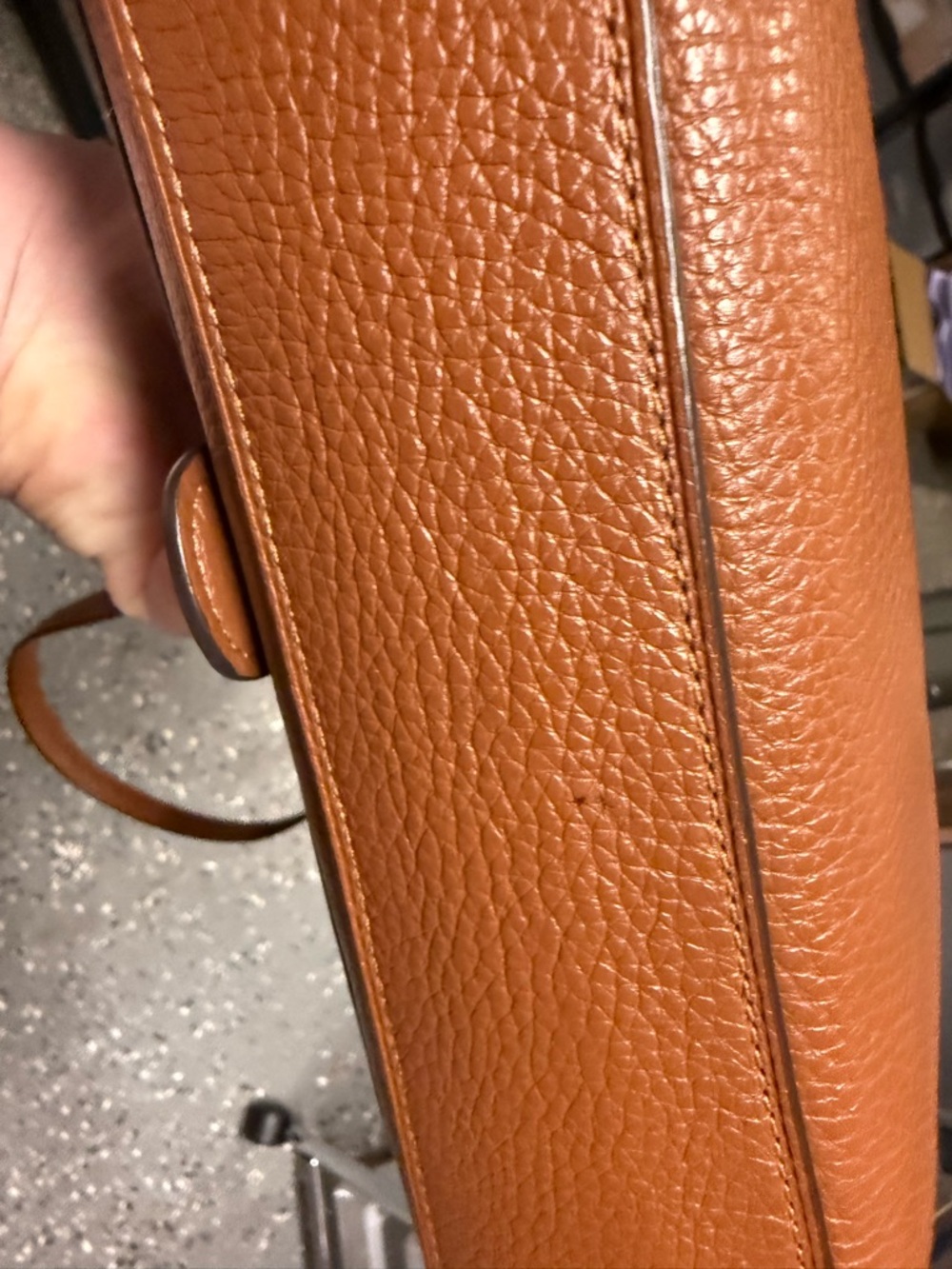 Coach Jade with Daisy Appliqué Brown Leather Crossbody - Picture 7 of 7